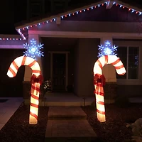 Northlight 72" Prelit Glitter Candy Cane Christmas Yard Art