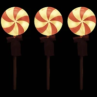 Northlight 16" Lighted Peppermint Candy Christmas Yard Art