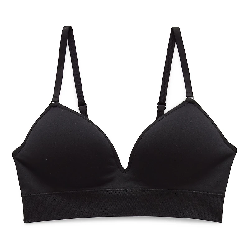 Ambrielle Seamless Womens Medium Support Wireless Bralette 366768