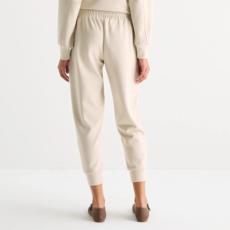 Stylus Womens Cuffed Mid Rise Jogger Pant