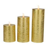 Northlight 9" Led Flickering Flameless Pillar Flameless Candle