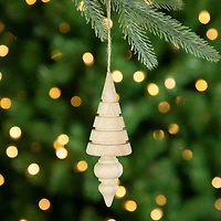 Northlight 6" Natural Trees Wooden Christmas Ornament