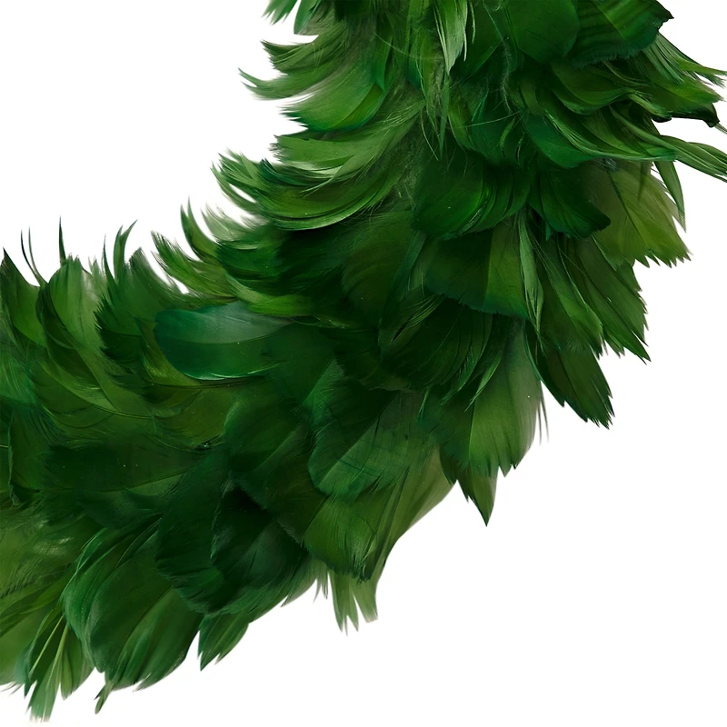Northlight 15" Wispy Feather Wreath