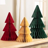 Northlight 15" Accordion Honeycomb Foldable Paper 1 Foot Christmas Tree