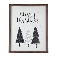 Northlight 20" "Merry" With Trees Wall Sign