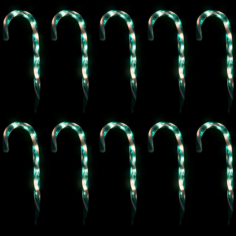 Northlight 12" Lighted Outdoor Candy Cane Christmas Yard Art