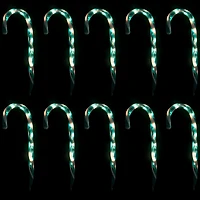Northlight 12" Lighted Outdoor Candy Cane Christmas Yard Art