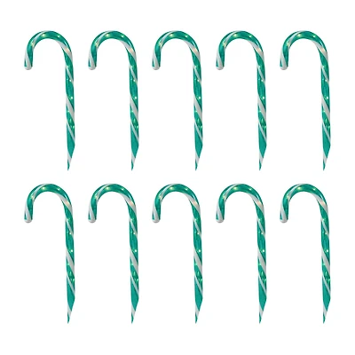 Northlight 12" Lighted Outdoor Candy Cane Christmas Yard Art