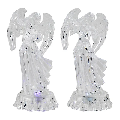 Northlight 9" Led Lighted Color Changing Angel Acrylic Christmas Tabletop Decor