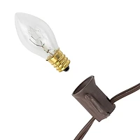 Northlight 24ft 25ct C7 Brown Wire String Lights