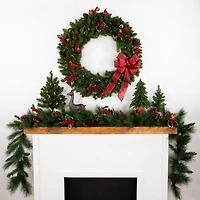 Northlight 36" Prelit Canadian Pine Artificial Wreath