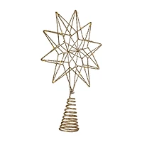 Northlight 12" Led Glittered Gold Star Christmas Tree Topper