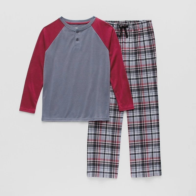 Sleep On It Little & Big Kid Boys Flannel Long Sleeve 2-pc. Pajama Set