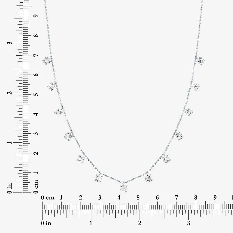 Diamond Addiction (G-H,Si2-I1) Womens 2 CT. T.W. Lab Grown White 10K Gold 18 Inch Pendant Necklace