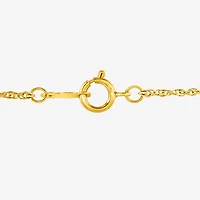 Yes, Please! Womens 1/10 CT. T.W. Lab Grown White Diamond 14K Gold Over Silver Sterling Silver Cross 18 Inch Pendant Necklace