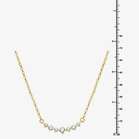 Yes, Please! Womens 1/6 CT. T.W. Lab Grown White Diamond Sterling Silver 17 1/2 Inch Pendant Necklace