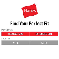 Hanes Ultimate Bonus Pack Mens Multi-Pack 7 Pair Quarter Ankle Socks