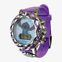 Disney Collection Lilo & Stitch Girls Purple Strap Watch Las4153jc