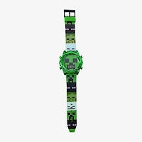 Minecraft Girls Green Strap Watch Min4299jc