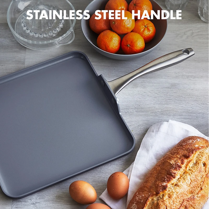 GreenPan Lima Hard Anodized Ceramic Non-Stick 11" Square Griddle