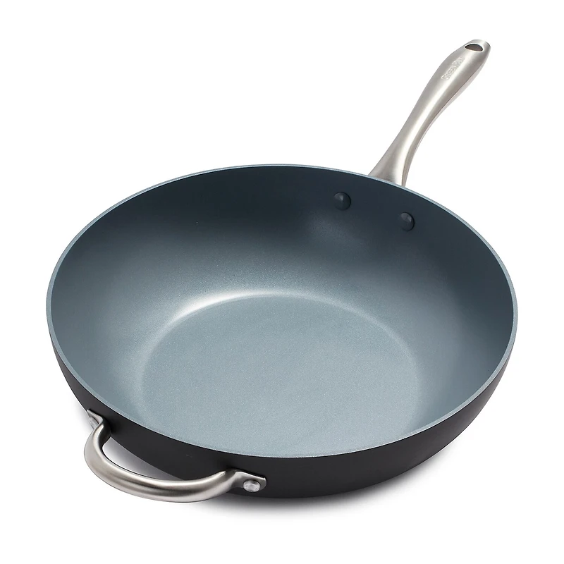 GreenPan Lima Hard Anodized Ceramic Non-Stick 12.5" Open Wok