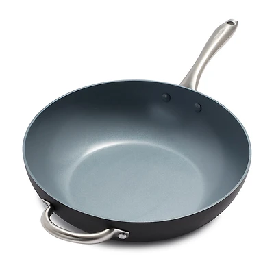 GreenPan Lima Hard Anodized Ceramic Non-Stick 12.5" Open Wok