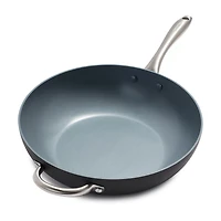 GreenPan Lima Hard Anodized Ceramic Non-Stick 12.5" Open Wok