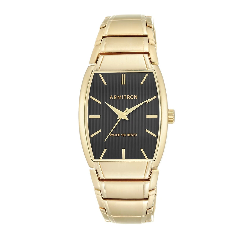 Armitron® All-Sport® Mens Gold-Tone Stainless Steel Watch 20/5117BKGP