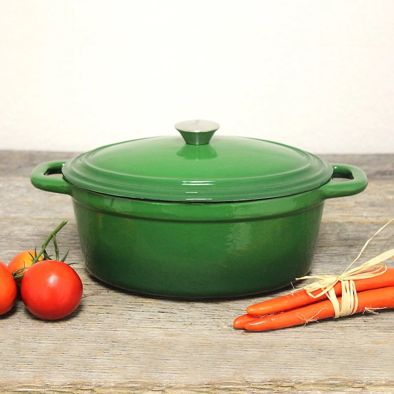 BergHOFF® Neo 5-qt. Oval Cast Iron Casserole Dish