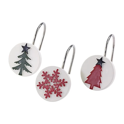 Avanti Tis The Season Shower Curtain Hooks