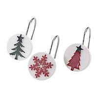 Avanti Tis The Season Shower Curtain Hooks