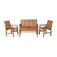 Walker Edison Vincent Collection 4-pc. Lounge Set