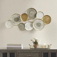 Madison Park Legion Geometric Metal Discs Wall Sculpture