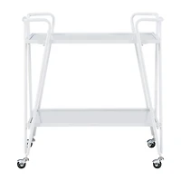 Hera Glass-Top Bar Cart