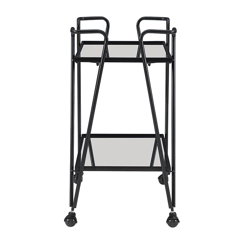 Hera Glass-Top Bar Cart
