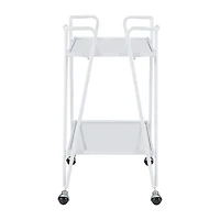 Hera Glass-Top Bar Cart