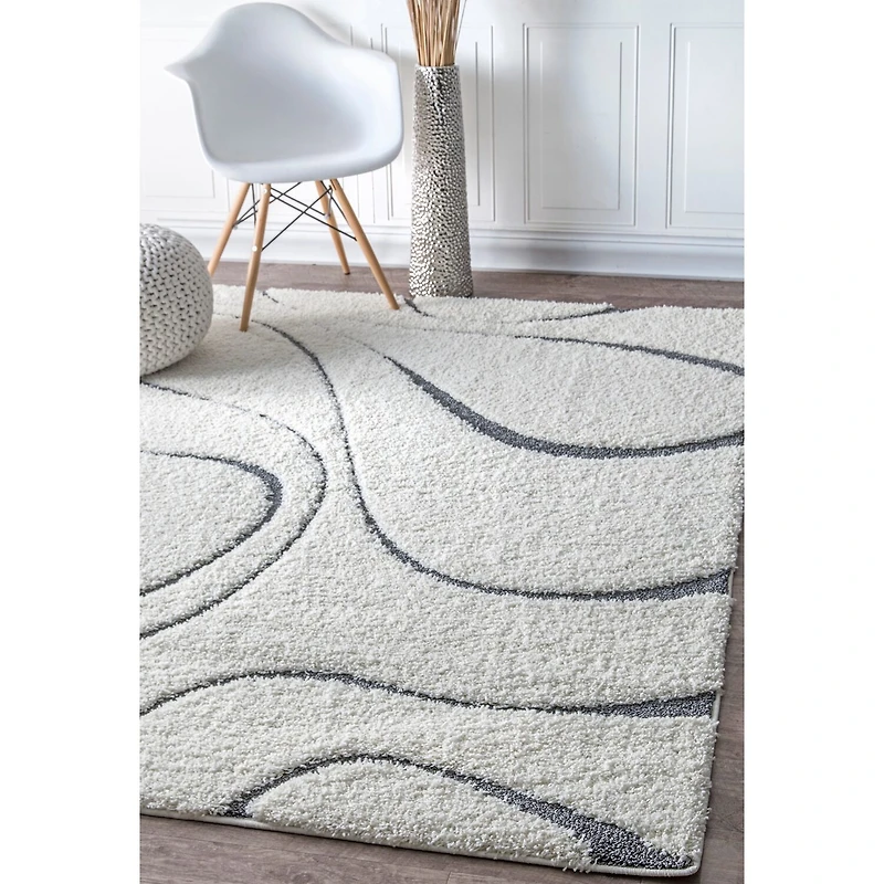 nuLoom Carolyn Modern Waves Indoor Outdoor Rectangular Area Rug