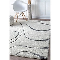 nuLoom Carolyn Modern Waves Indoor Outdoor Rectangular Area Rug