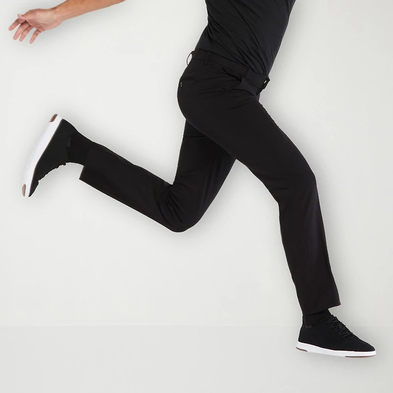 Savane Stretch Twill Mens Slim Fit Dress Flat Front Pant