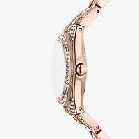 Relic By Fossil Womens Rose Goldtone Bracelet Watch Zr12671