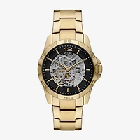 Relic By Fossil Mens Automatic Gold Tone Stainless Steel Bracelet Watch Zr16033