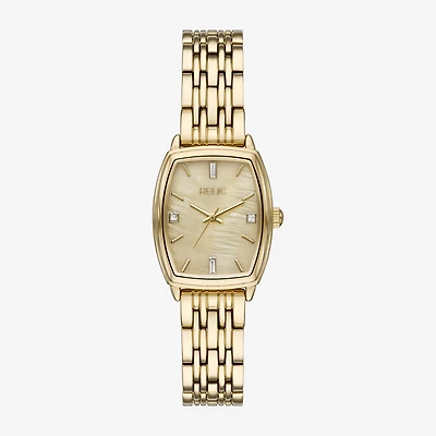 Relic By Fossil Mens Gold Tone Bracelet Watch Zr34658