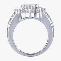 Diamond Blossom (G / Si2) Womens 2 CT. T.W. Lab Grown White 10K Gold Round Cocktail Ring