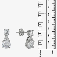 DiamonArt® 3 3/4 CT. T.W. White Cubic Zirconia Sterling Silver Drop Earrings