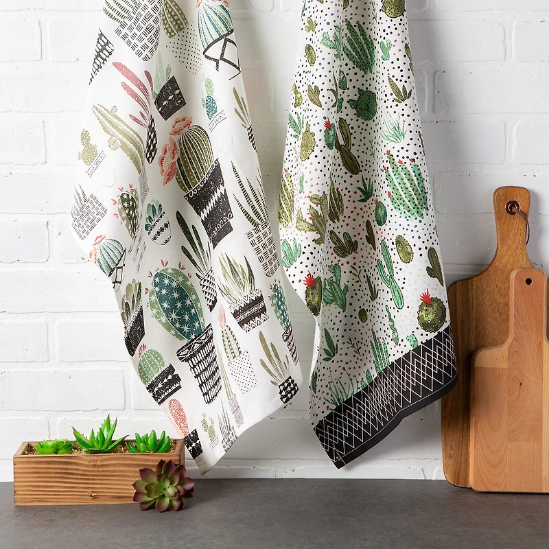 Design Imports Print 2-pc. Dish Cloth Set