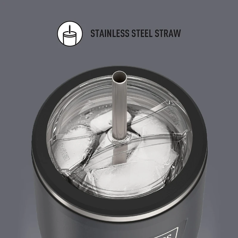 Thermos Icon Stainless Steel 24oz. Cold Tumbler with Lid and Straw