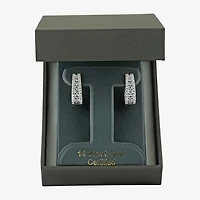(G / Si2) Womens 1 1/2 CT. T.W. Lab Grown White Diamond 14K Gold 20.9mm Hoop Earrings