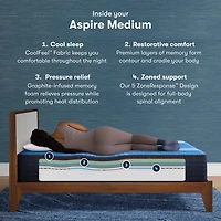 Serta iComfort Aspire 14" Medium Memory Foam Tight Top