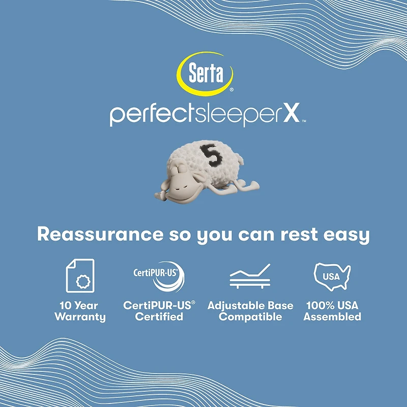 Serta Quilted Perfect Sleeper X Hybrid Max 14.25" Medium Tight Top - Mattress + Box Spring