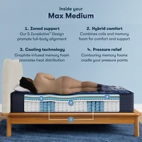 Serta Quilted Perfect Sleeper X Hybrid Max 14.25" Medium Tight Top - Mattress + Box Spring